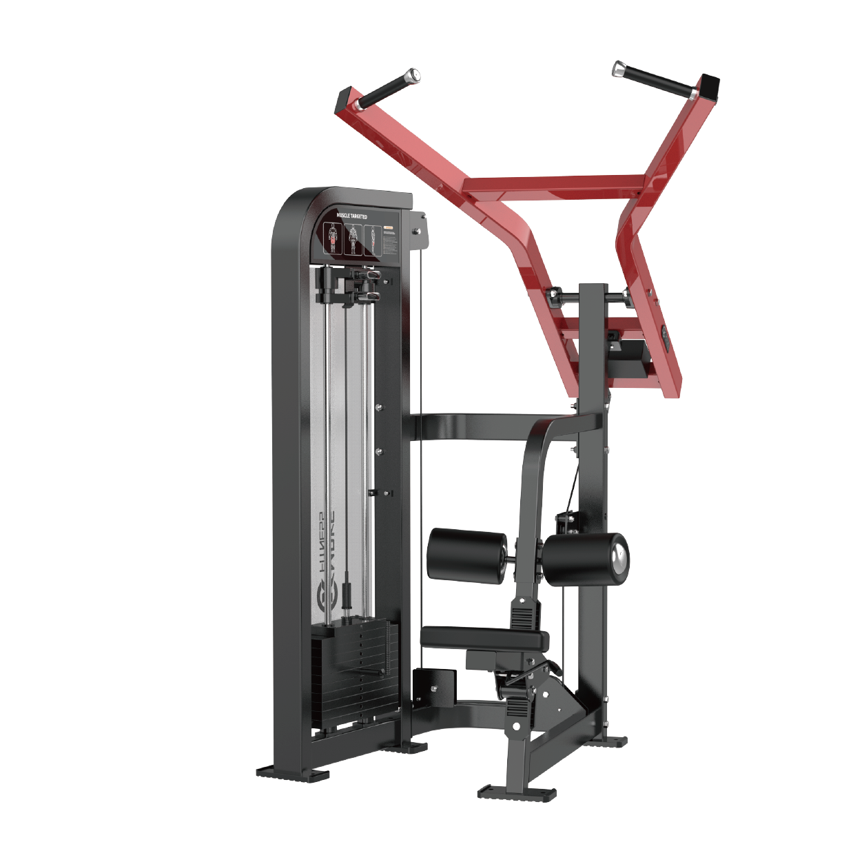 Lat Pulldown Machine Pin Loaded | Gym Back Training Equipment